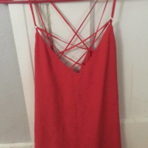 Express Coral Strap Top XS